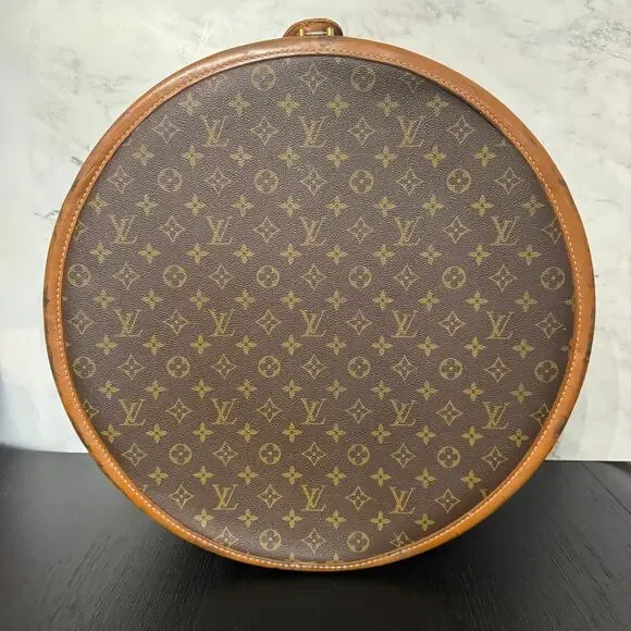 Louis Vuitton French Co. Hat Box bag Vintage Boite Chapeau monogram LV trunk - Picture 4 of 16